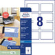 Visitenkarten Avery 260g m2 85 x 54 mm matt