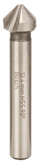 Bosch - Kegelsenkerbohrer HSS mit 3 Bohrplatten, DIN 335 12,4 mm, M6, 56 mm, 8 mm
