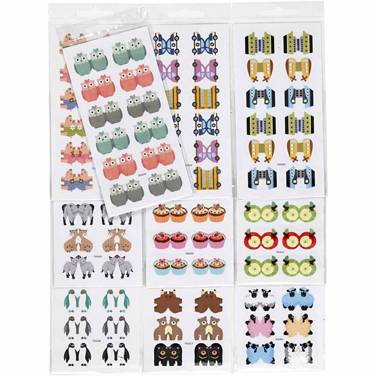 Creativ Firmenregisteraufkleber, Blatt 7,5x15 cm, 10er Box 1 Box