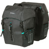 Basildiscovery365D doppelte Fahrradtasche schwarz melee