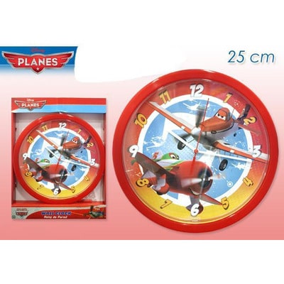 Disney -Flugzeuge Wanduhr 25 cm Durchmesser