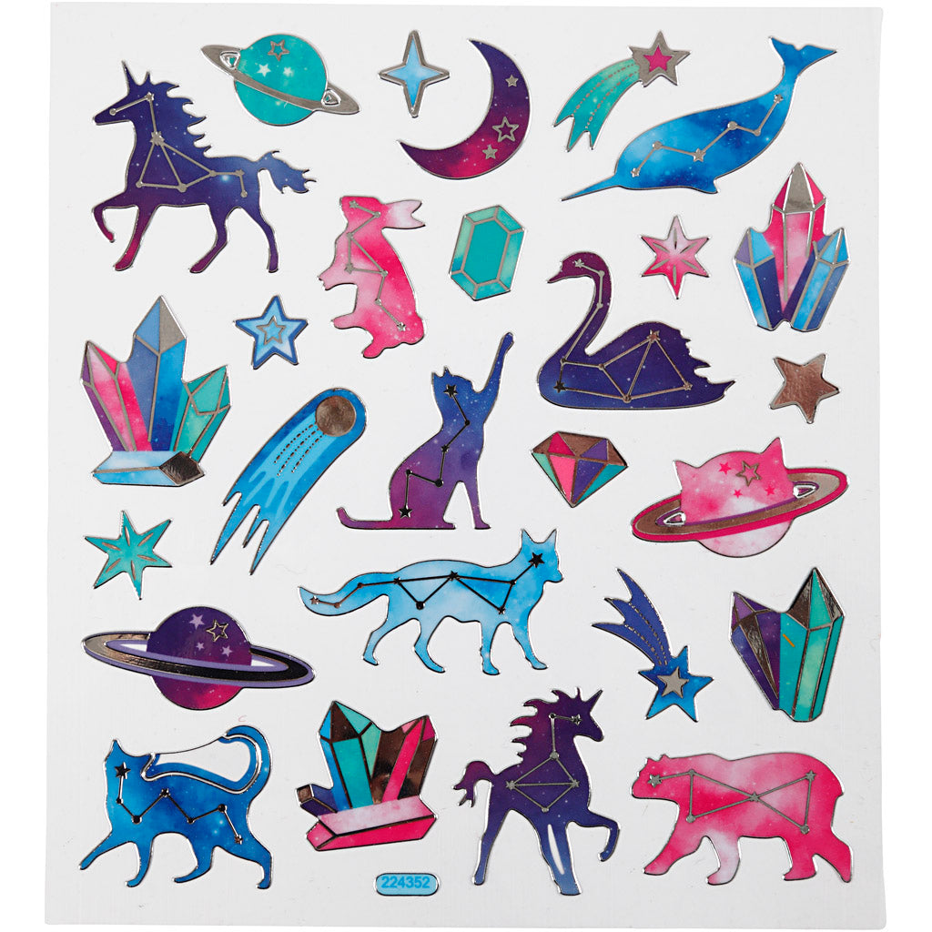 Creativ Firmenaufkleber, Tiere, Blatt 15x16,5 cm, 1 Blatt