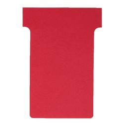 T-Einsteckkarten Planungstafel Karton 170g m2 92x15x120x80mm rot