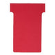 T-Einsteckkarten Planungstafel Karton 170g m2 92x15x120x80mm rot