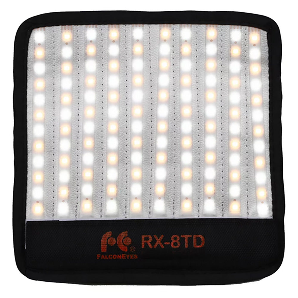 Falcon Eyes Flexibles Bi-Color LED Panel RX-8TD inkl. Batterie und Softbox