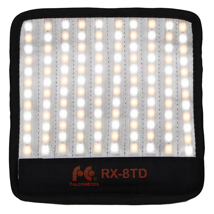 Falcon Eyes Flexibles Bi-Color LED Panel RX-8TD inkl. Batterie und Softbox