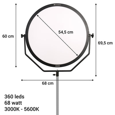 Falcon Eyes Bi-Color LED-Lampe Sophiez SO-68TD auf 230 V