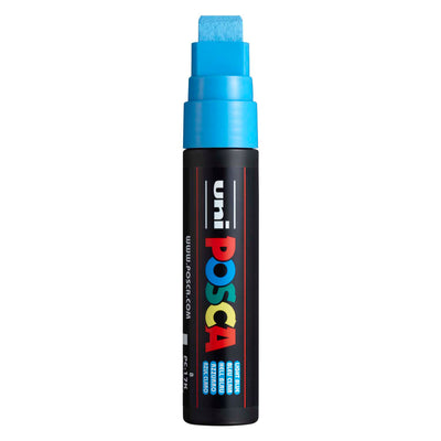 UNI-POSCA POSCA-Marker, AFM PC-17K, Liniendicke 15 mm, extra breit, hellblau, 1 Stück