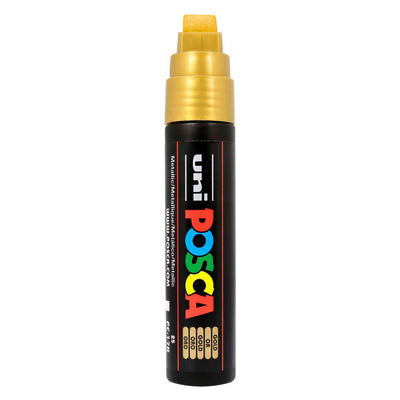 Uni Posca Farbmarker 17 Karat Gold – Blockspitze 15 mm