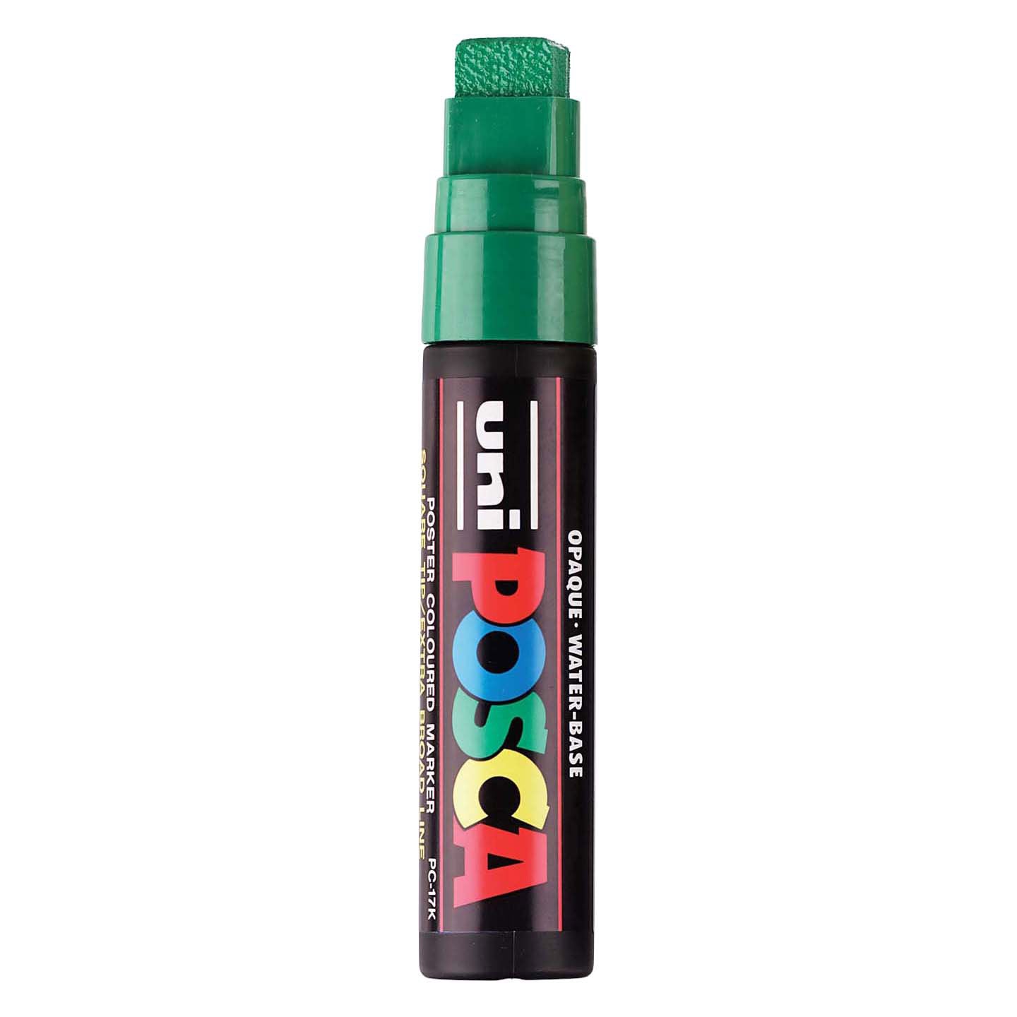 UNI-POSCA POSCA-Marker, AFM PC-17K, Liniendicke 15 mm, extra breit, grün, 1 Stück