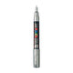 UNI-POSCA POSCA-Marker, AFM PC-1M, Leitungsdicke 0,7 mm, Extra-Fein, Silber, 1 Stück