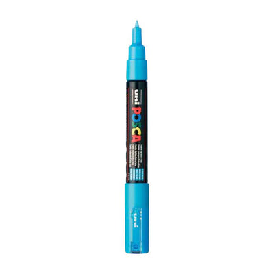 UNI-POSCA POSCA-Marker, AFM PC-1M, Liniendicke 0,7 mm, extra-fein, hellblau, 1 Stück