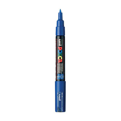UNI-POSCA POSCA-Marker, AFM PC-1M, Leitungsdicke 0,7 mm, Extra-Fine, Blau, 1 Stück