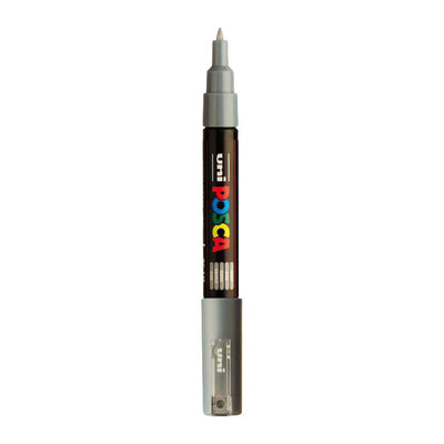 Uni Posca Farbmarker 1mc grau – konische Spitze – 1 mm