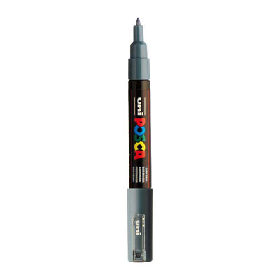 Uni Posca Farbmarker 1mc Schiefergrau – konische Spitze – 1 mm