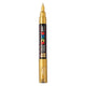 UNI-POSCA POSCA-Marker, AFM PC-1M, Liniendicke 0,7 mm, Extra-Fein, Gold, 1 Stück