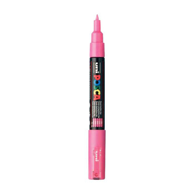 UNI-POSCA POSCA-Marker, AFM PC-1M, Liniendicke 0,7 mm, Extra-Fine, Rosa, 1 Stück