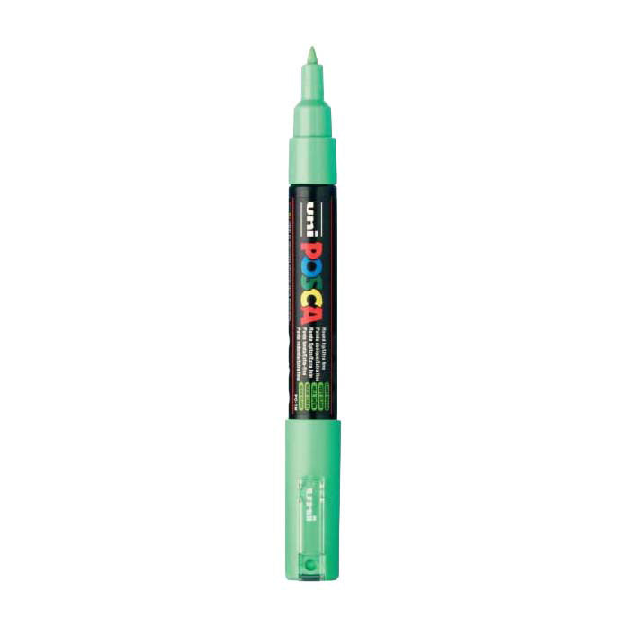 UNI-POSCA POSCA-Marker, AFM PC-1M, Liniendicke 0,7 mm, extra fein, hellgrün, 1 Stück