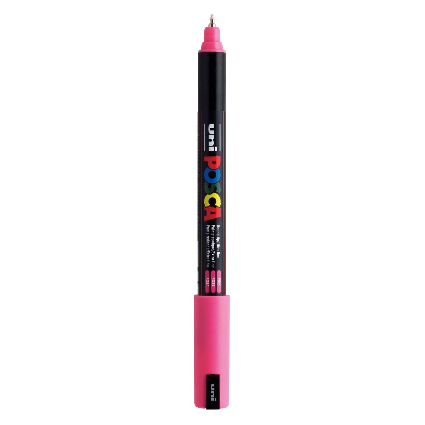 UNI-POSCA POSCA-Marker, AFM PC-1MR, Leitungsdicke 0,7 mm, Extra-Fine, Rosa, 1 Stück