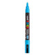UNI-POSCA POSCA-Marker, AFM PC-3M, Liniendicke 0,9-1,3 mm, fein, hellblau, 1 Stück
