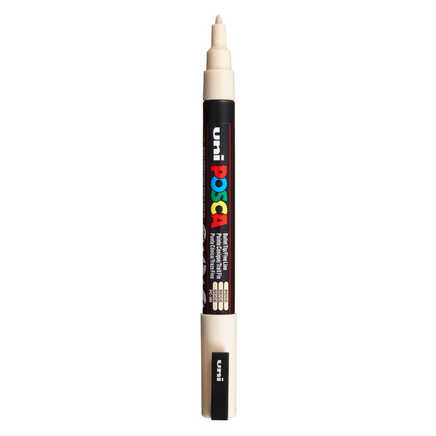 UNI-POSCA POSCA-Marker, AFM PC-3M, Liniendicke 0,9-1,3 mm, fein, Beige, 1 Stück