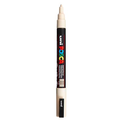 UNI-POSCA POSCA-Marker, AFM PC-3M, Liniendicke 0,9-1,3 mm, fein, Beige, 1 Stück