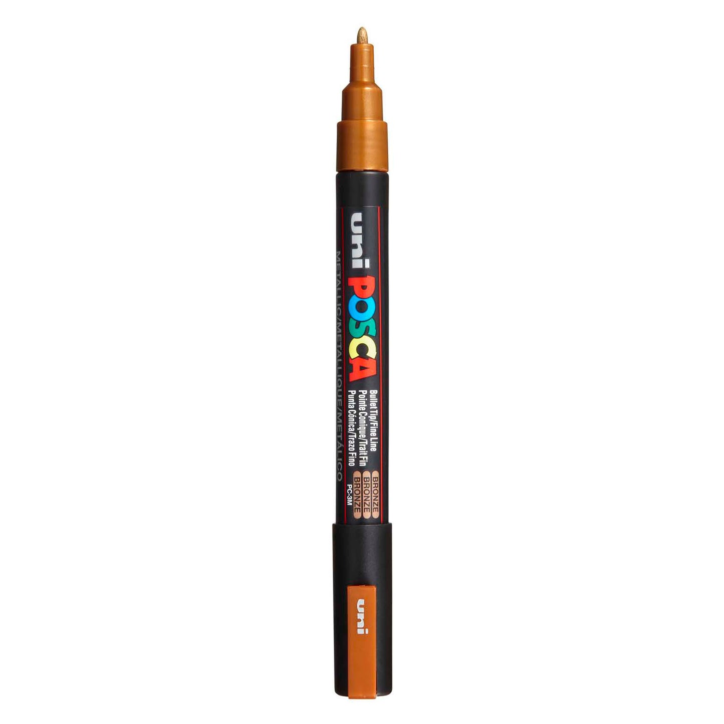 UNI-POSCA POSCA-Marker, AFM PC-3M, Liniendicke 0,9-1,3 mm, fein, Bronze, 1 Stück