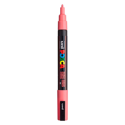 Uni Posca PC3M Acrylmarker Koralle – runde Spitze bis 1,3 mm