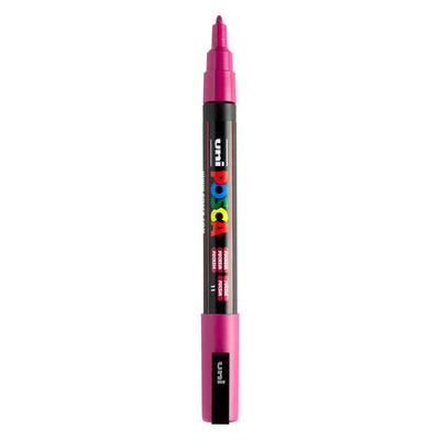 Uni Posca PC3M Acrylmarker Fuchsia – runde Spitze bis 1,3 mm