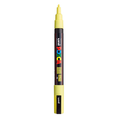 Uni Posca PC3M Acrylmarker Sonnengelb – runde Spitze bis 1,3 mm