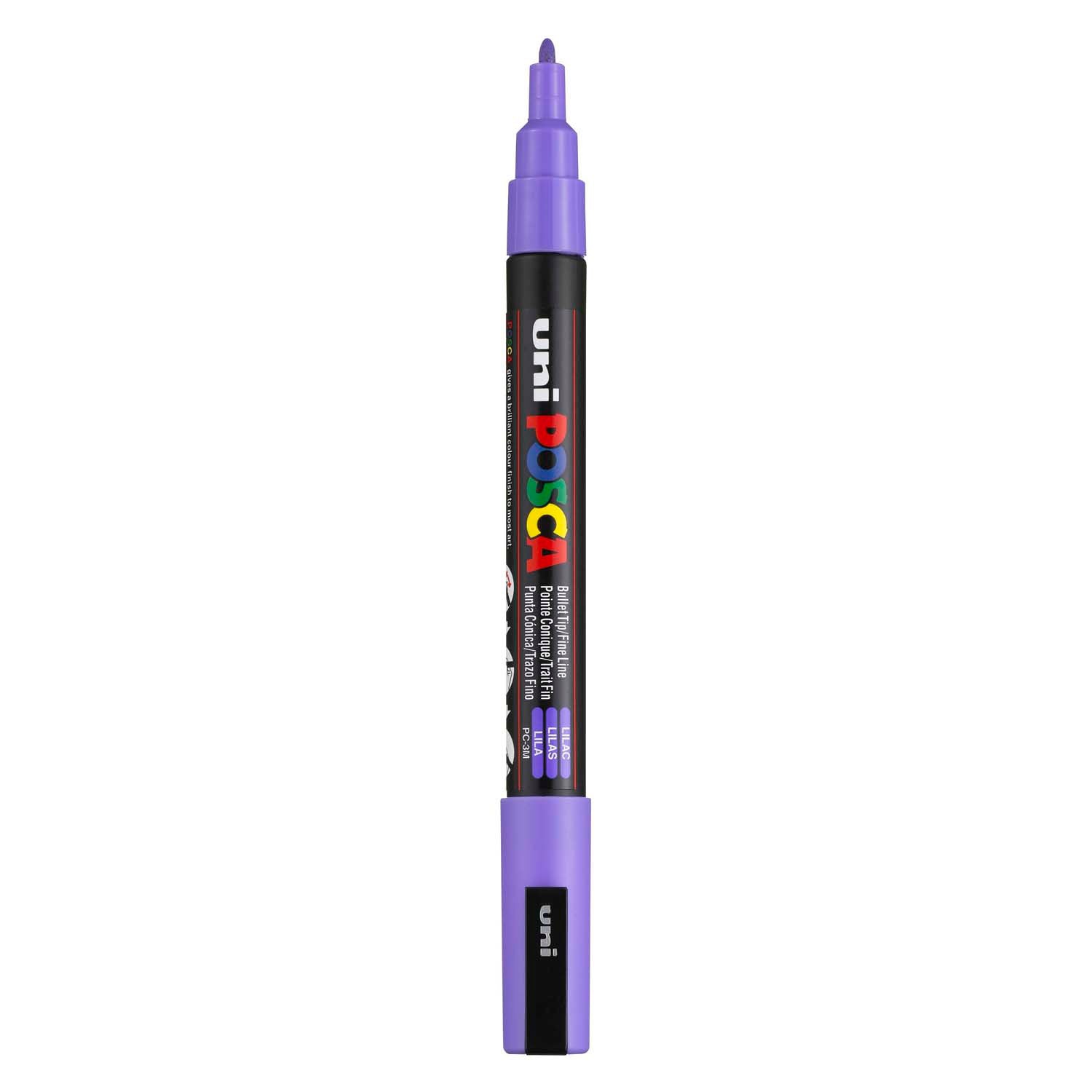 UNI-POSCA POSCA-Marker, AFM PC-3M, Liniendicke 0,9-1,3 mm, fein, lila, 1 Stück