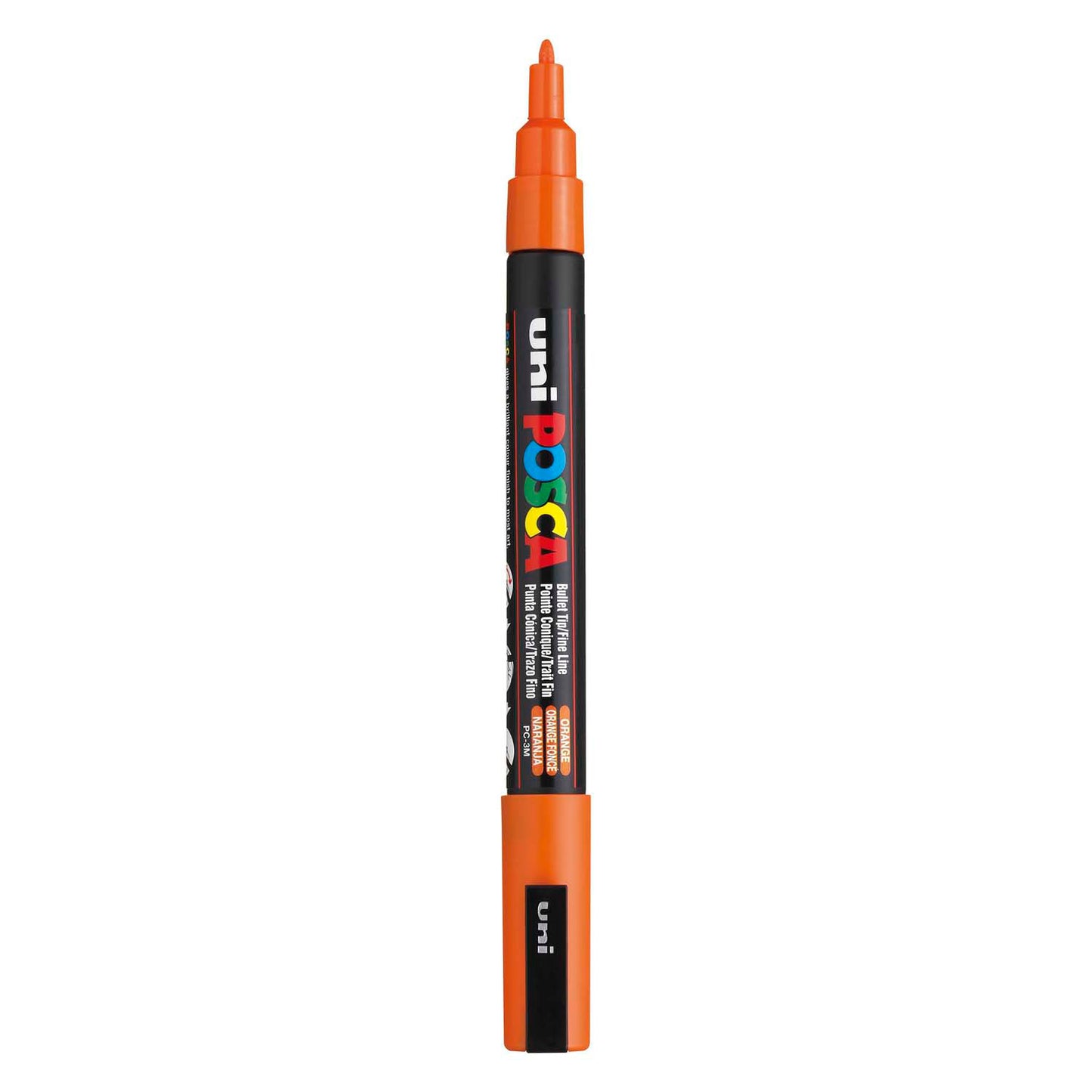 UNI-POSCA POSCA-Marker, AFM PC-3M, Liniendicke 0,9-1,3 mm, fein, orange, 1 Stück