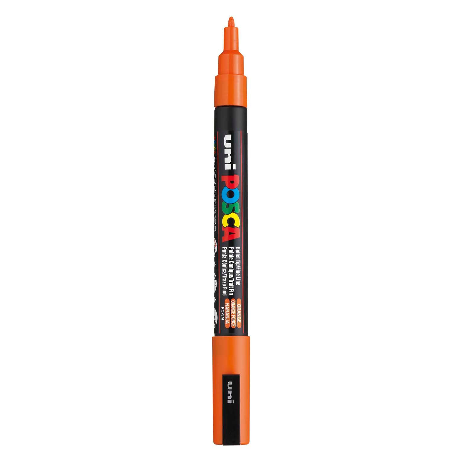 UNI-POSCA POSCA-Marker, AFM PC-3M, Liniendicke 0,9-1,3 mm, fein, orange, 1 Stück