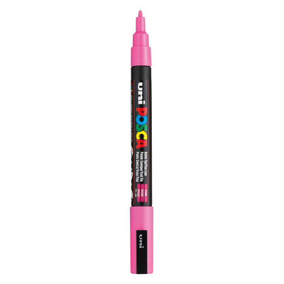 UNI-POSCA POSCA-Marker, AFM PC-3M, Liniendicke 0,9-1,3 mm, fein, rosa, 1 Stück
