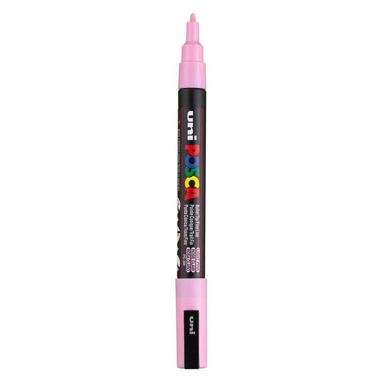 UNI-POSCA POSCA-Marker, AFM PC-3M, Liniendicke 0,9-1,3 mm, fein, hellrosa, 1 Stück