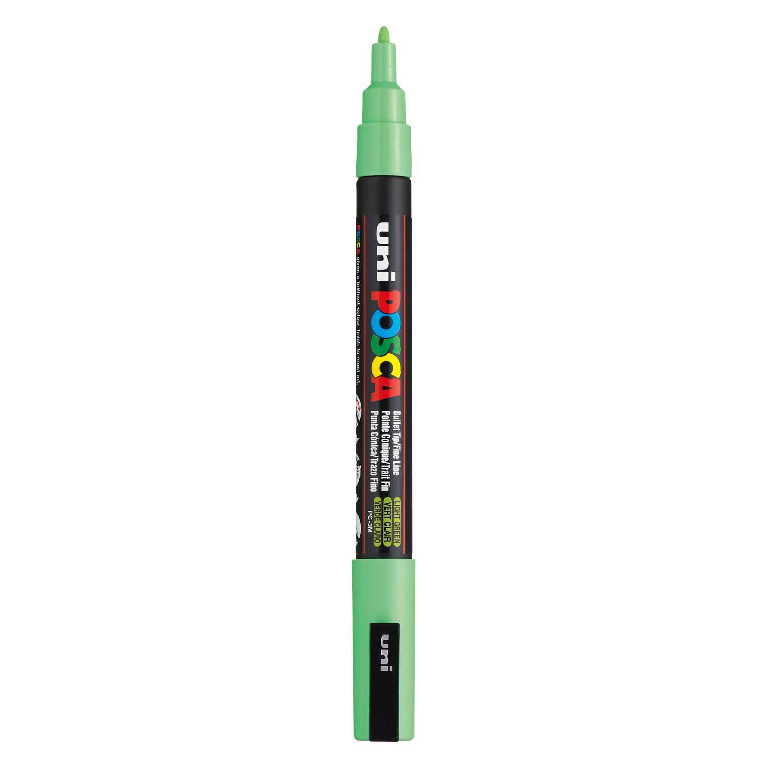 UNI-POSCA POSCA-Marker, AFM PC-3M, Liniendicke 0,9-1,3 mm, fein, hellgrün, 1 Stück