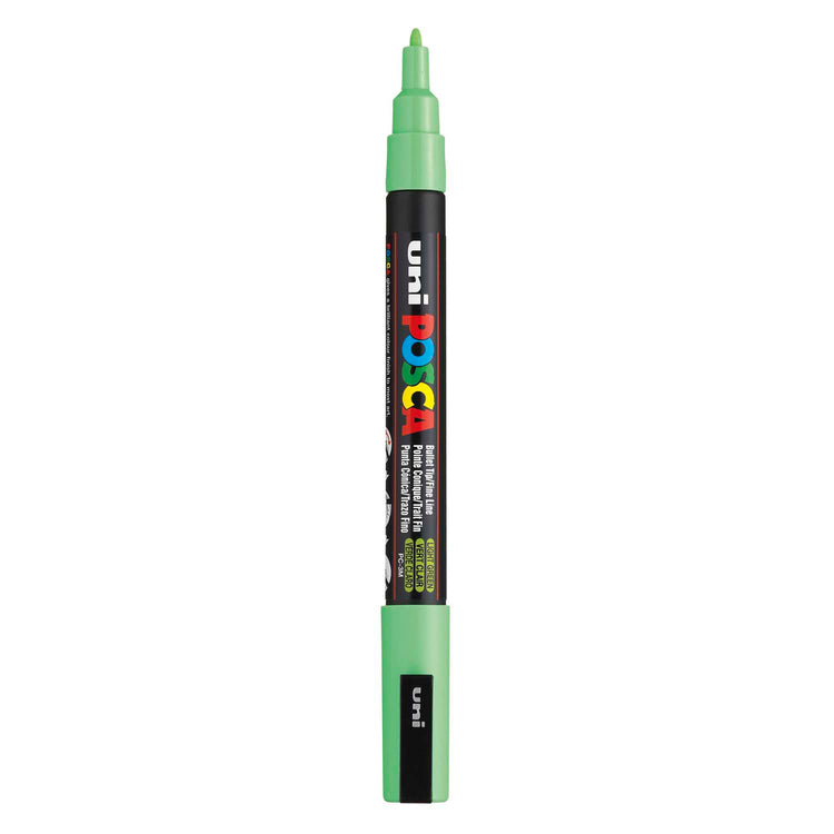 UNI-POSCA POSCA-Marker, AFM PC-3M, Liniendicke 0,9-1,3 mm, fein, hellgrün, 1 Stück