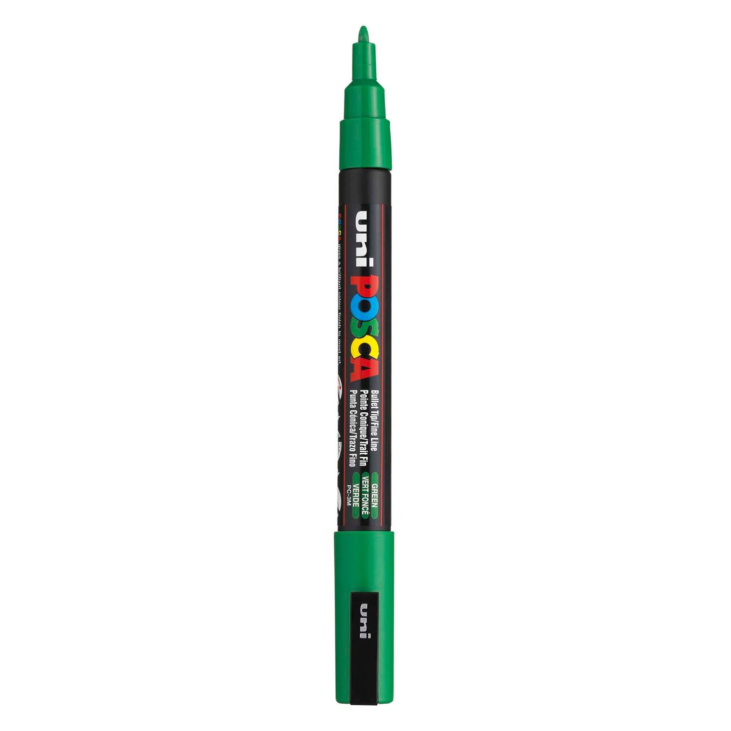 UNI-POSCA POSCA-Marker, AFM PC-3M, Liniendicke 0,9-1,3 mm, fein, grün, 1 Stück