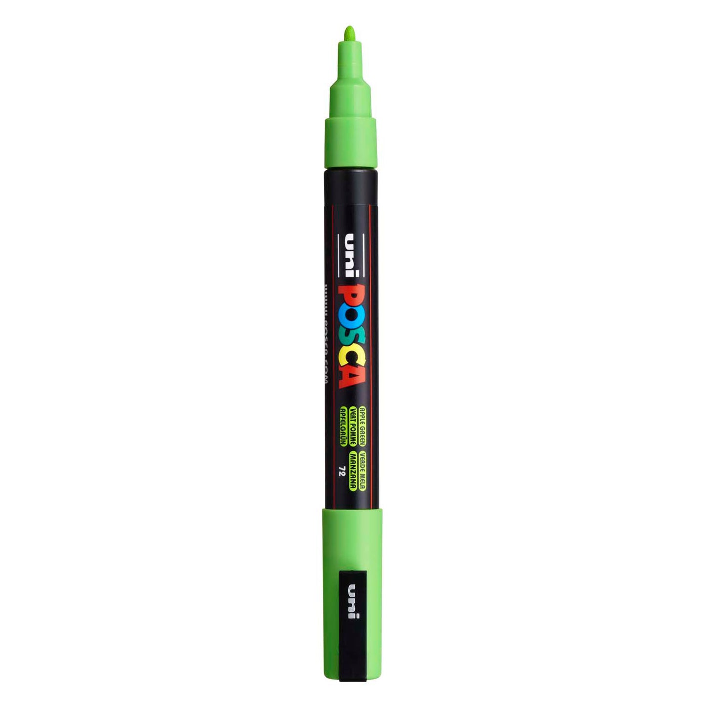 UNI-POSCA POSCA-Marker, AFM PC-3M, Leitungsdicke 0,9-1,3 mm, fein, appelgrün, 1 Stück