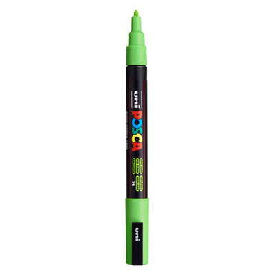 UNI-POSCA POSCA-Marker, AFM PC-3M, Leitungsdicke 0,9-1,3 mm, fein, appelgrün, 1 Stück