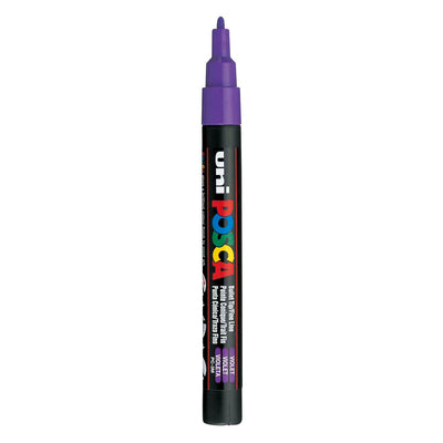 UNI-POSCA POSCA-Marker, AFM PC-3M, Liniendicke 0,9-1,3 mm, Fein, Violett, 1 Stück