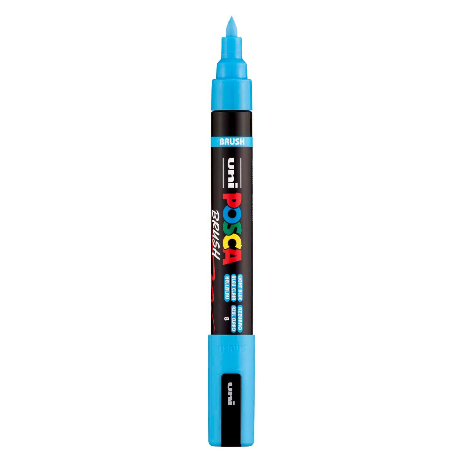 Uni Posca Pinselmarker pc5br hellblau – Pinselspitze 1–4 mm