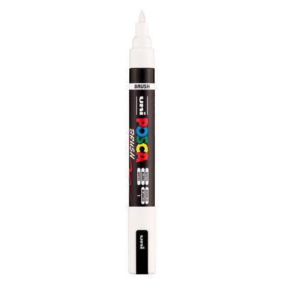 Uni Posca Pinselmarker pc5br weiß – Pinselspitze 1–4 mm