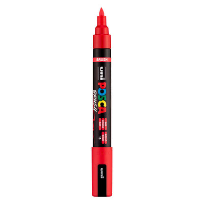 Uni Posca Pinselmarker pc5br rot – Pinselspitze 1–4 mm
