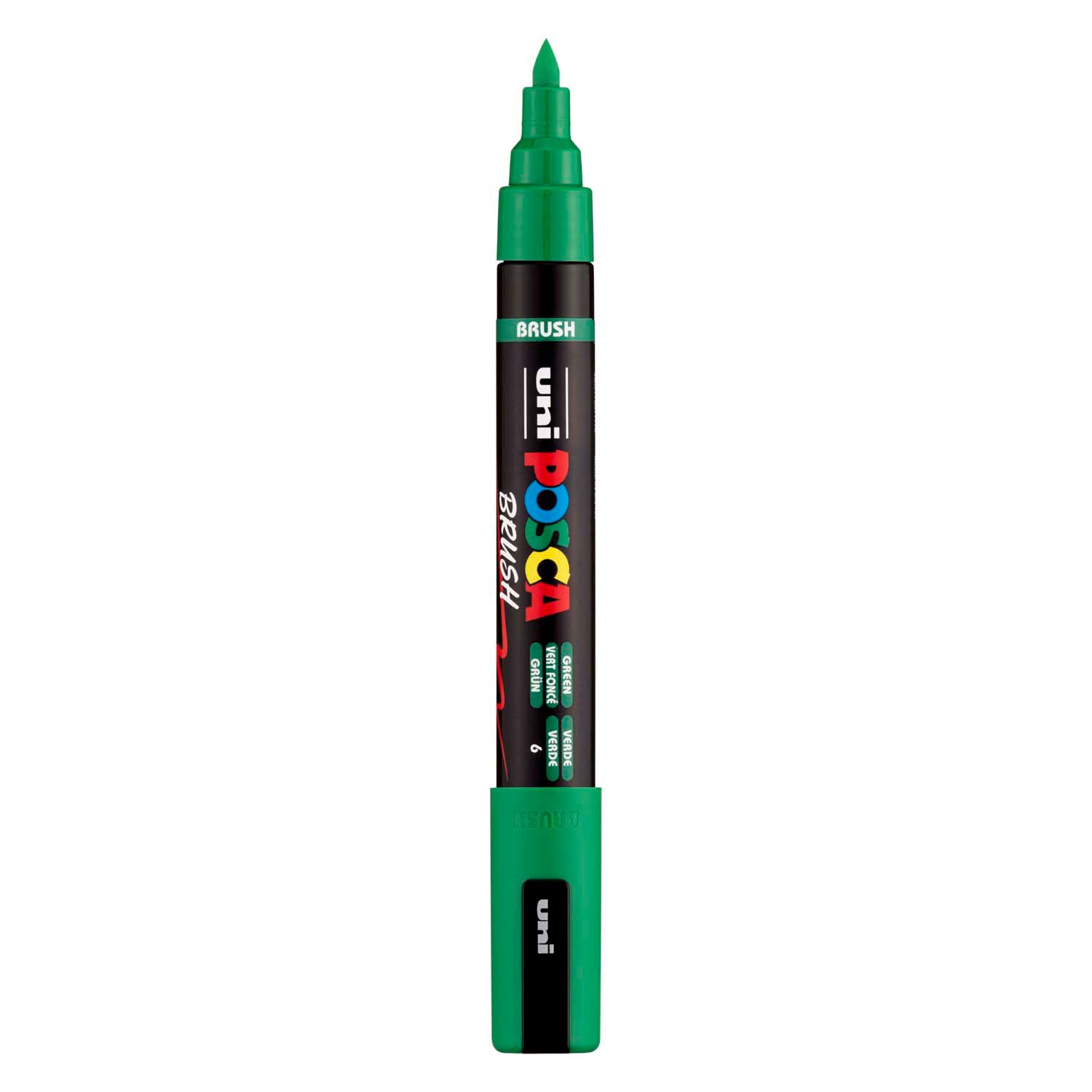 Uni Posca Pinselmarker pc5br grün – Pinselspitze 1–4 mm