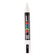 UNI-POSCA POSCA-Marker, AFM PC-5M, Liniendicke 2,5 mm, mittel, weiß, 1 Stück