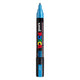 UNI-POSCA POSCA-Marker, AFM PC-5M, Liniendicke 2,5 mm, Medium, Metallic Blue, 1 Stück