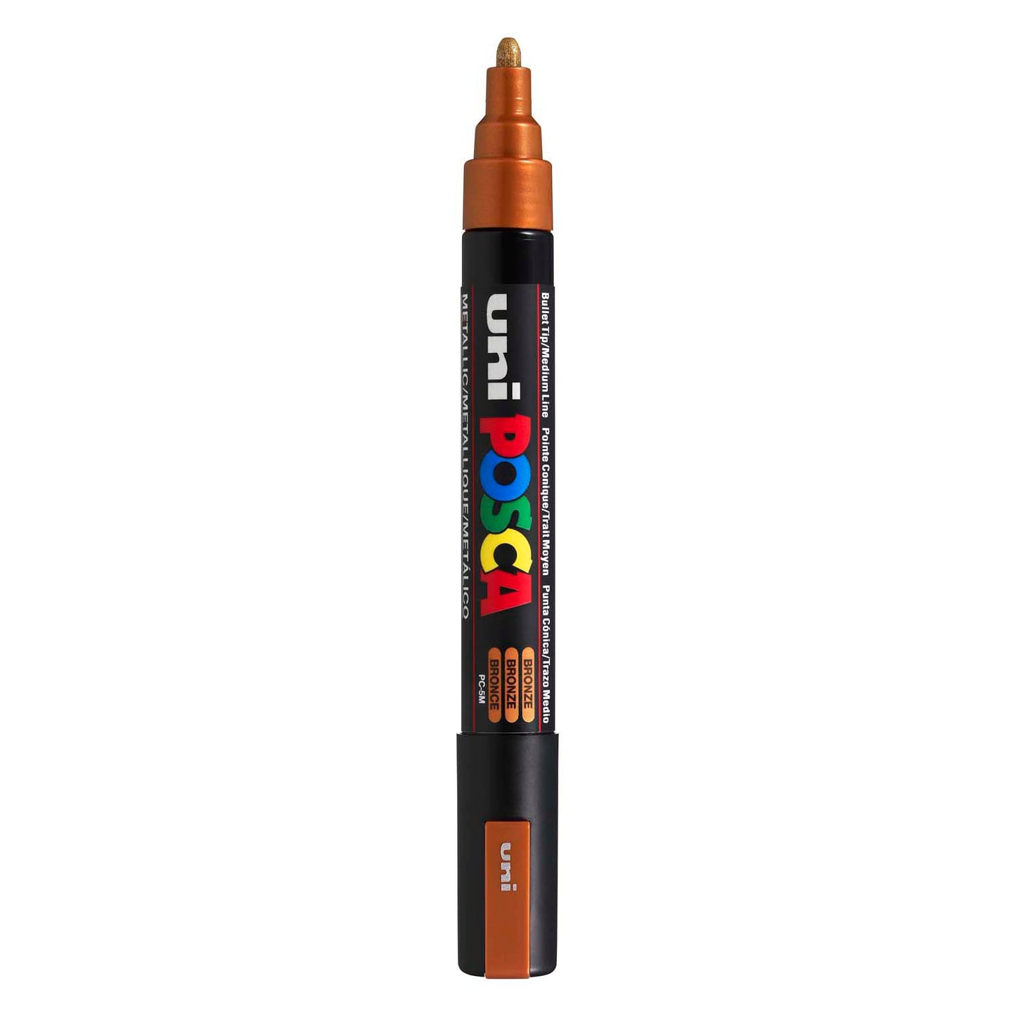 UNI-POSCA POSCA-Marker, AFM PC-5M, Liniendicke 2,5 mm, Medium, Bronze, 1 Stück