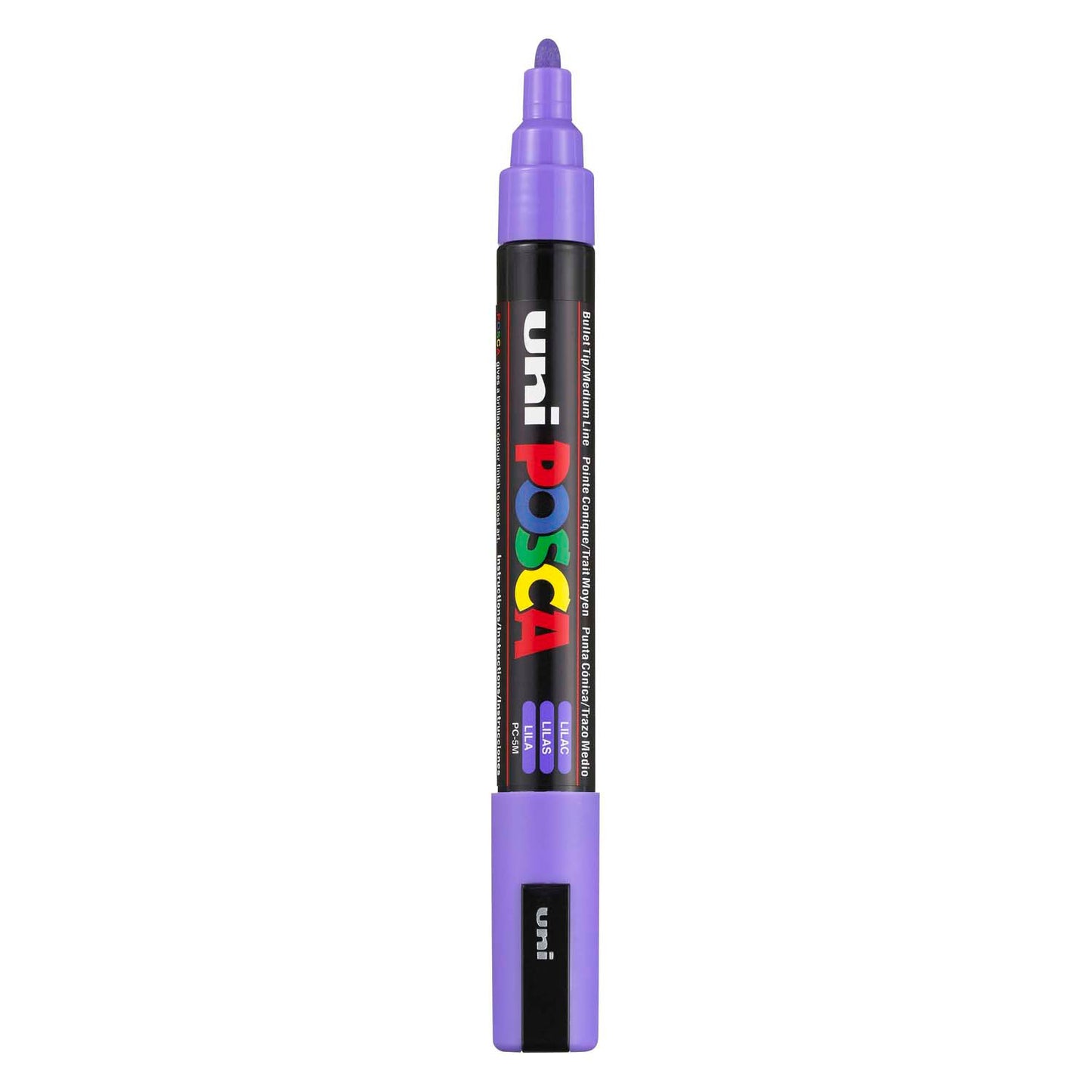 UNI-POSCA POSCA-Marker, AFM PC-5M, Liniendicke 2,5 mm, Medium, Flila, 1 Stück