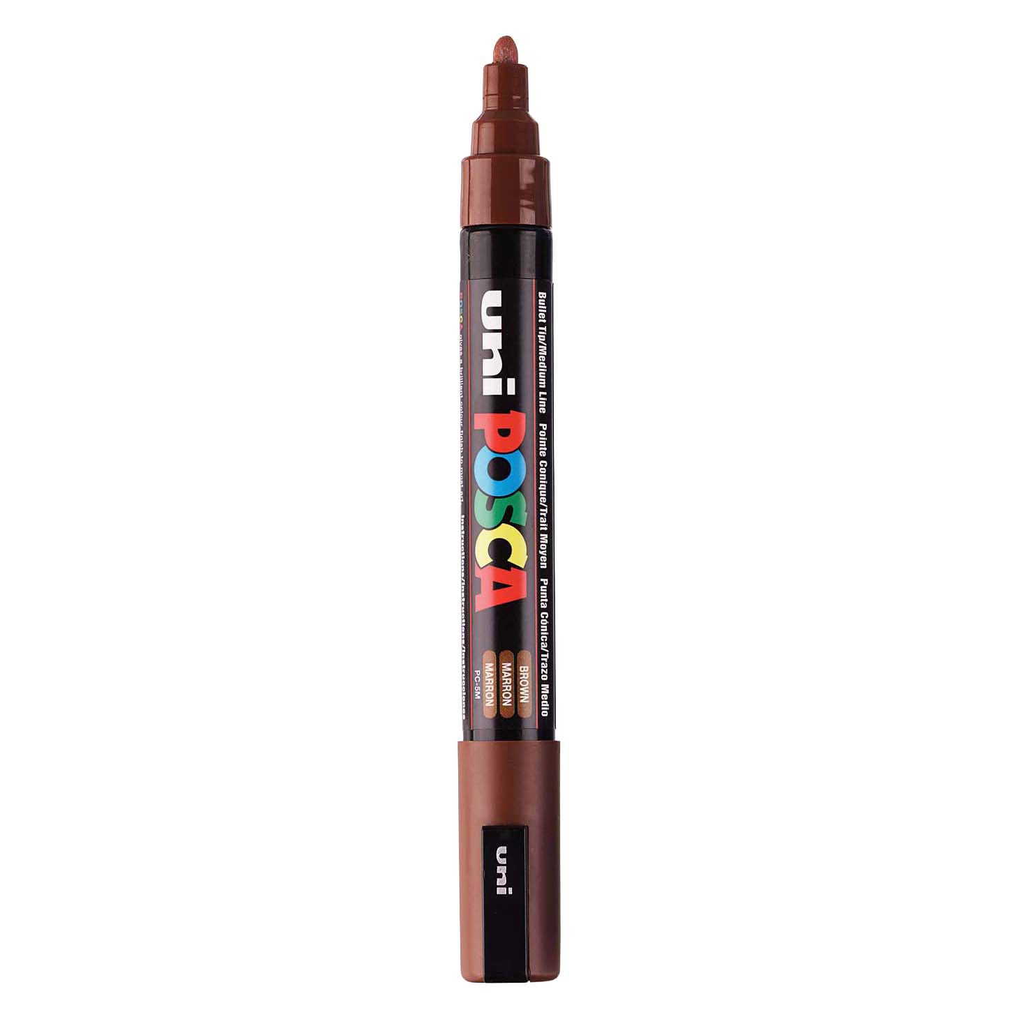 UNI-POSCA POSCA-Marker, AFM PC-5M, Liniendicke 2,5 mm, Medium, Braun, 1 Stück